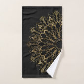 Bath Towel Set - Golden Bee Mandala Bad Handdoek (Handdoek)