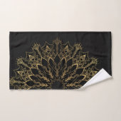 Bath Towel Set - Golden Bee Mandala Bad Handdoek (Handdoek)