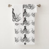Bath Towel Set Octopus Bad Handdoek (Insitu)