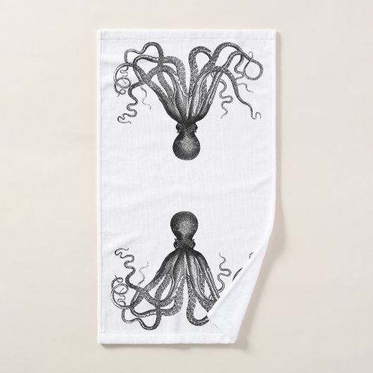 Bath Towel Set Octopus Bad Handdoek (Handdoek)