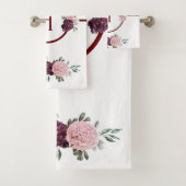 Bath Towel Set Peonies uit de tuin Bad Handdoek (Insitu)
