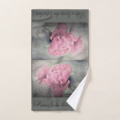 Bath Towel set Peony from the Garden  Bad Handdoek (Handdoek)