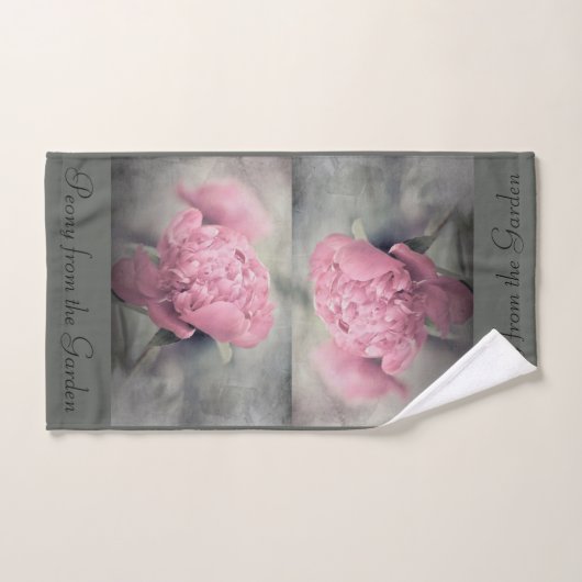 Bath Towel set Peony from the Garden  Bad Handdoek (Handdoek)