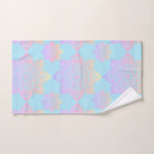 Bath Towel Set, Sunny Boho Medallions op sky blue Bad Handdoek (Handdoek)