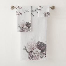 Bath Towel Set Welkom, onze plaats Bad Handdoek