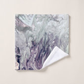 Bath Towel SetPurple en Grey Swirl Home Decor Bad Handdoek (Wasdoekje)
