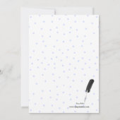 Bath Tub Baby Boy Shower Uitnodiging (Achterkant)