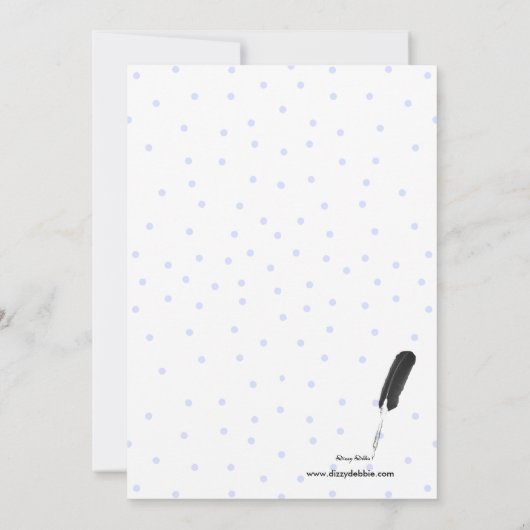 Bath Tub Baby Boy Shower Uitnodiging (Achterkant)