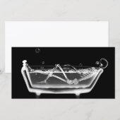 Bath Tub X-Ray Skeleton Black & White (Voorkant / Achterkant)