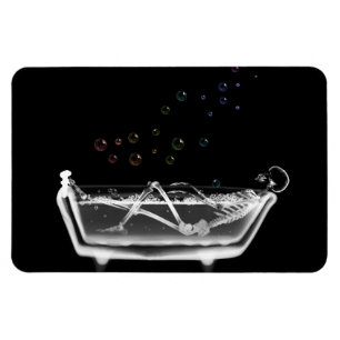 Bath Tub X-Ray Skeleton - Regenboogballonnen Magneet