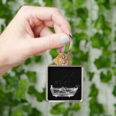 Bath Tub X-Ray Skeleton - Regenboogballonnen Sleutelhanger (Hand)