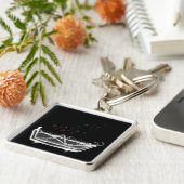 Bath Tub X-Ray Skeleton - Regenboogballonnen Sleutelhanger (Zijkant)