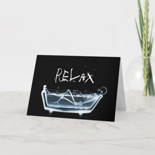 BATH TUB X-RAY VISION SKELETON - BLUE KAART (Voorkant)