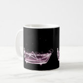 BATH TUB X-RAY VISION SKELETON - PINK KOFFIEMOK (Voorkant links)