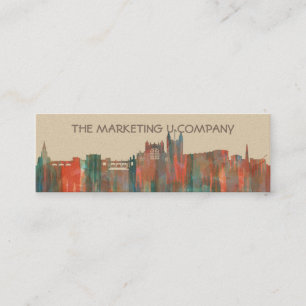 BATH, UK SKYLINE MINI VISITEKAARTJE