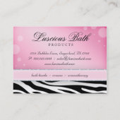 Bath Visitekaartje Nail Salon Bubbles Pedicure (Achterkant)