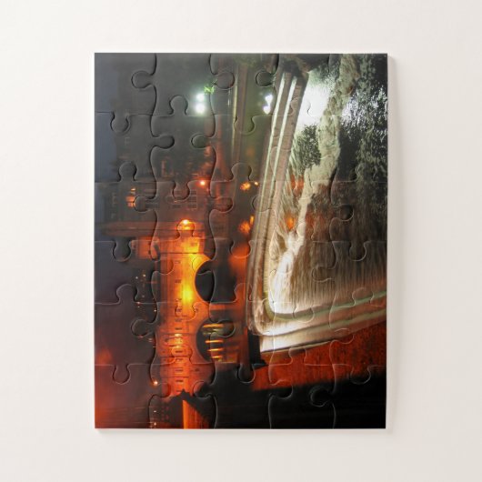 Bath Weir bij nacht Legpuzzel (Verticaal)