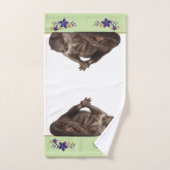 Bath Wild Animals Weasels - Baby Otters Bad Handdoek (Handdoek)