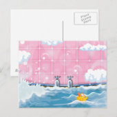 Bath Yellow Duck Briefkaart (Voorkant / Achterkant)