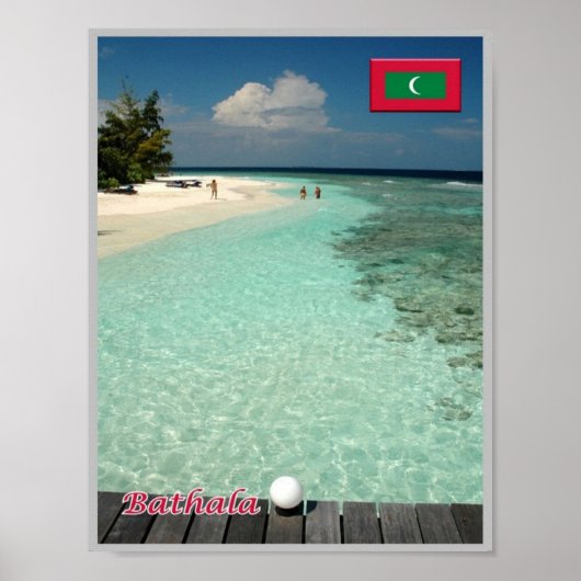 Bathala - Maldiven - Panorama - Poster (Voorkant)