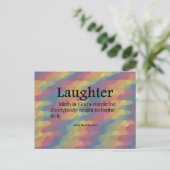 Bathed in Laughter Briefkaart (Staand voorkant)