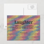 Bathed in Laughter Briefkaart (Voorkant / Achterkant)