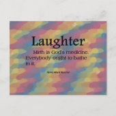 Bathed in Laughter Briefkaart (Voorkant)