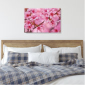 Bathed in Pink Japans Cherry Blossom Poster Canvas Afdruk (Insitu (Slaapkamer))