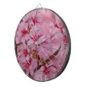 Bathed in Roze Japanse Cherry Blossom Dartbord (Voorkant Rechts)