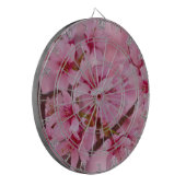 Bathed in Roze Japanse Cherry Blossom Dartbord (Voorkant Links)