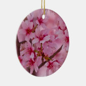 Bathed in Roze Japanse Cherry Blossom Keramisch Ornament (Rechts)