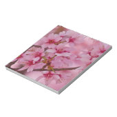 Bathed in Roze Japanse Cherry Blossom Notitieblok (Linkerzijde)