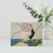 Bather, c.1925 briefkaart (Staand voorkant)