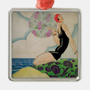 Bather, c.1925 metalen ornament