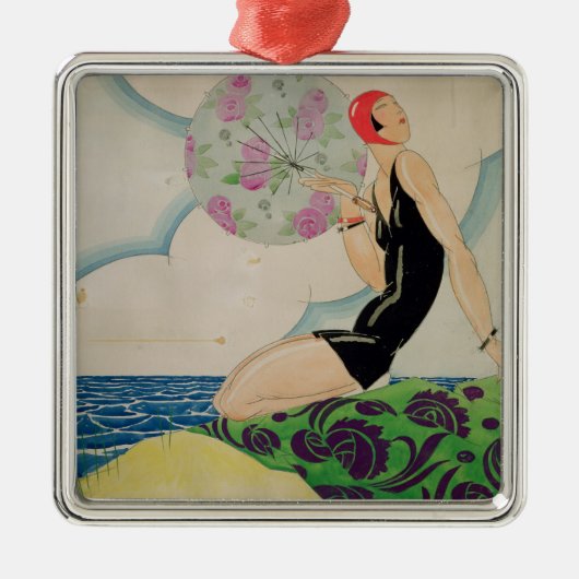Bather, c.1925 metalen ornament (Voorkant)