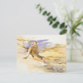 Bather in Florida, 1917 Briefkaart (Staand voorkant)