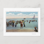 Bathers aan de Beach Briefkaart (Voorkant)