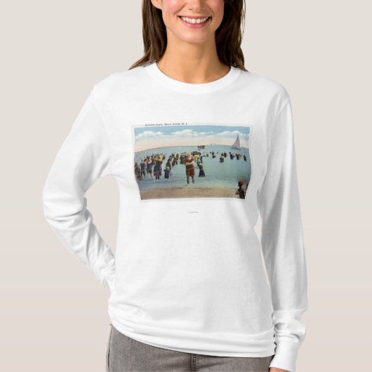 Bathers aan de Beach T-shirt (Voorkant)