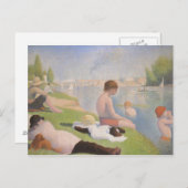 Bathers at Asnieres door Georges Seurat Briefkaart (Voorkant / Achterkant)