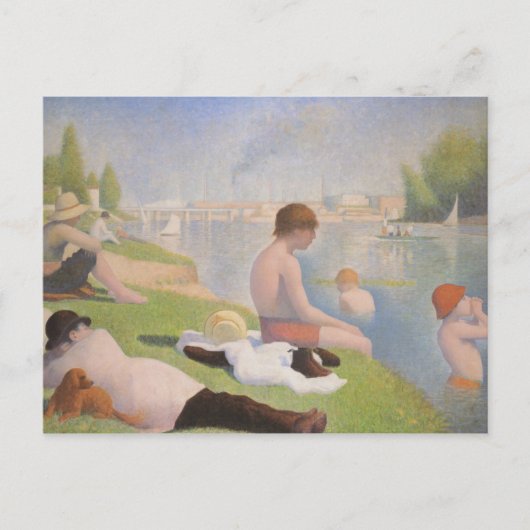 Bathers at Asnieres door Georges Seurat Briefkaart (Voorkant)