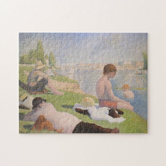 Bathers at Asnieres door Georges Seurat Legpuzzel (Horizontaal)