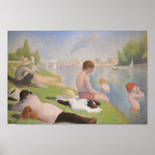 Bathers at Asnieres door Georges Seurat Poster