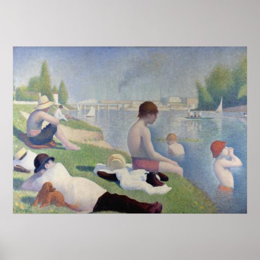 Bathers at Asnières - Georges Pierre Seurat Poster (Voorkant)
