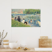 Bathers at Asnières - Georges Seurat Fine Art Poster (Keuken)