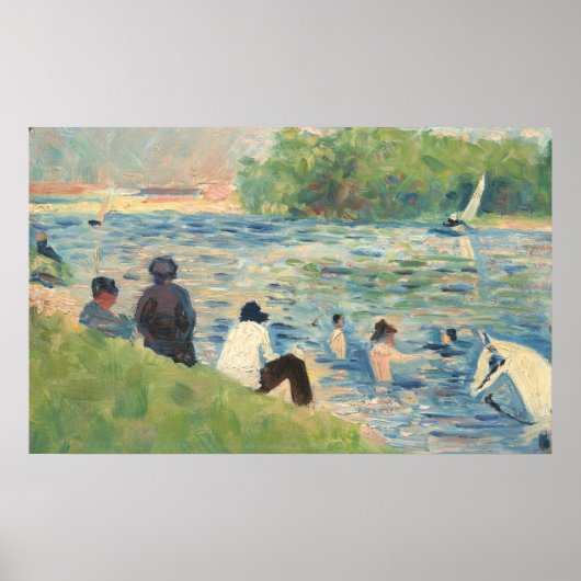 Bathers at Asnières - Georges Seurat Fine Art Poster (Voorkant)