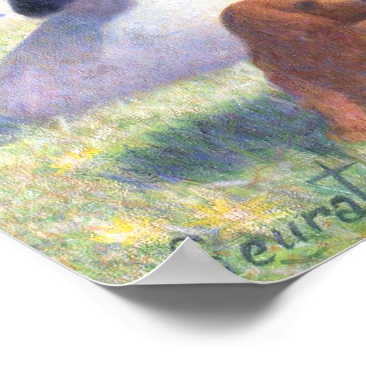 Bathers at Asnieres, Georges Seurat Poster (Hoek)