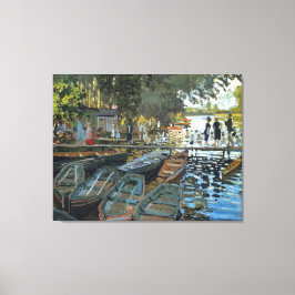 Bathers at La Grenouillere 1869, van Claude Monet Canvas Afdruk