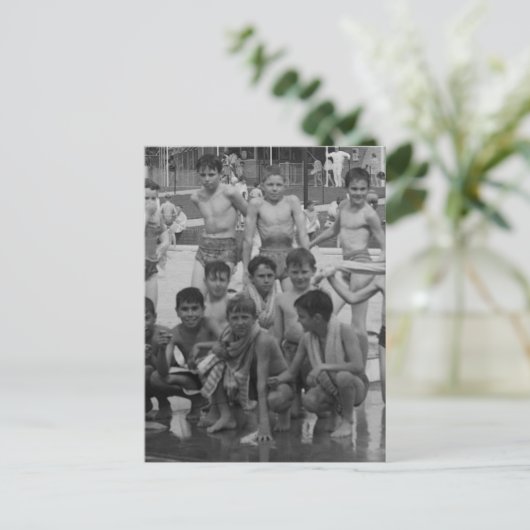 Bathers Briefkaart (Staand voorkant)