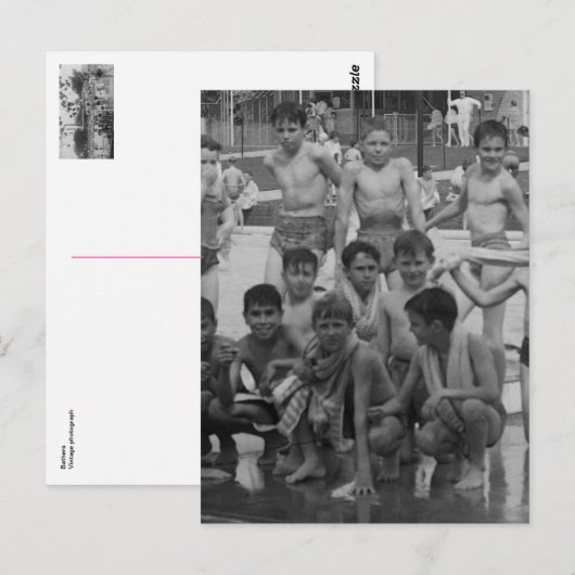 Bathers Briefkaart (Voorkant / Achterkant)