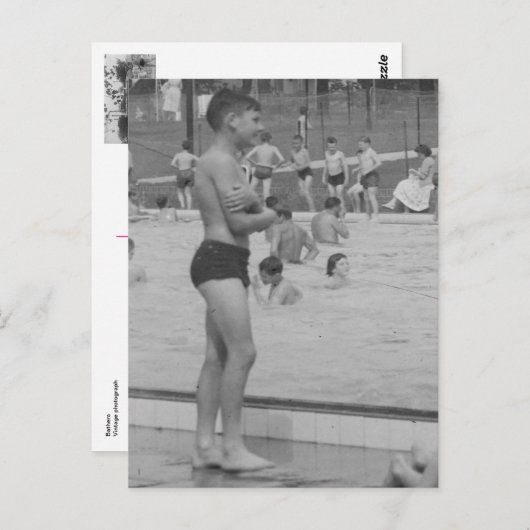 Bathers Briefkaart (Voorkant / Achterkant)